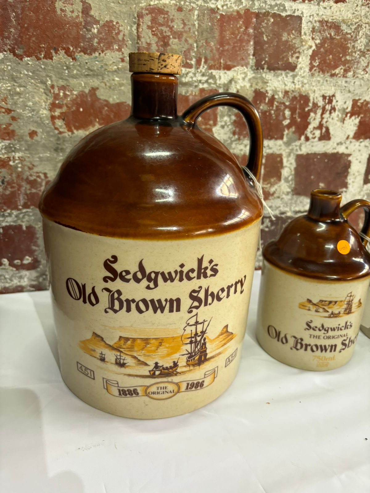 Sedgwick's Old Brown Sherry decanters
